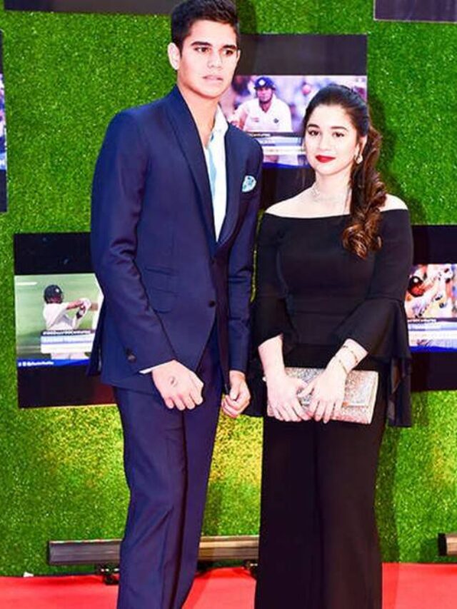 Sachin Tendulkar’s son Arjun Tendulkar and daughter Sara Tendulkar.