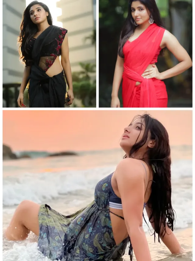 Saree vs Bikini: Jailer actress Mirna Menon killing with hot pics in Saree and Bikini